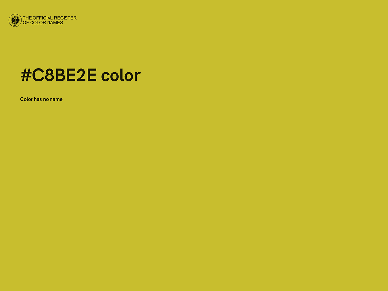 #C8BE2E color image