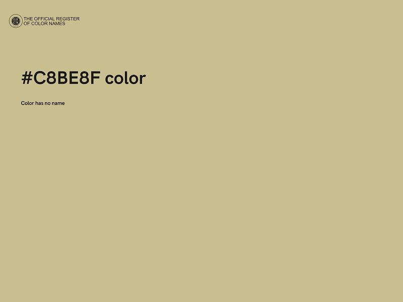 #C8BE8F color image