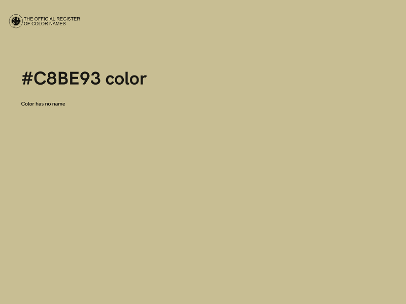 #C8BE93 color image