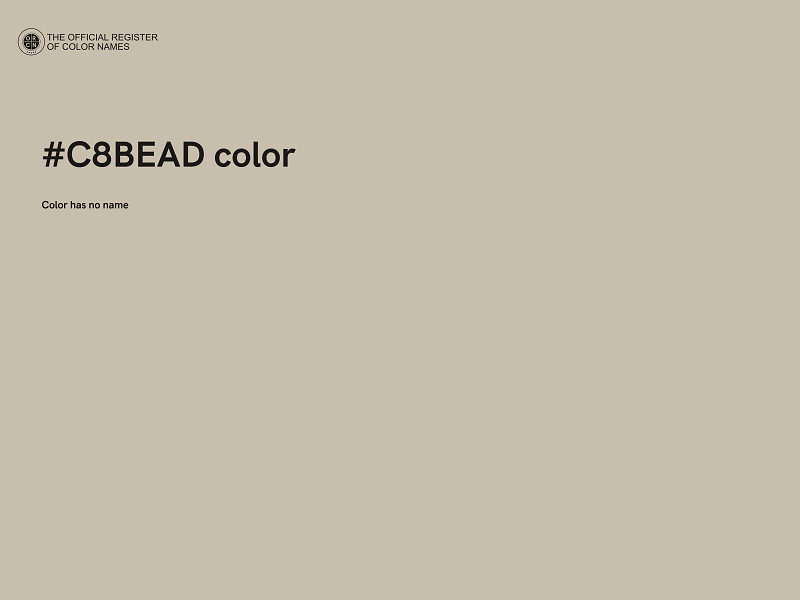 #C8BEAD color image