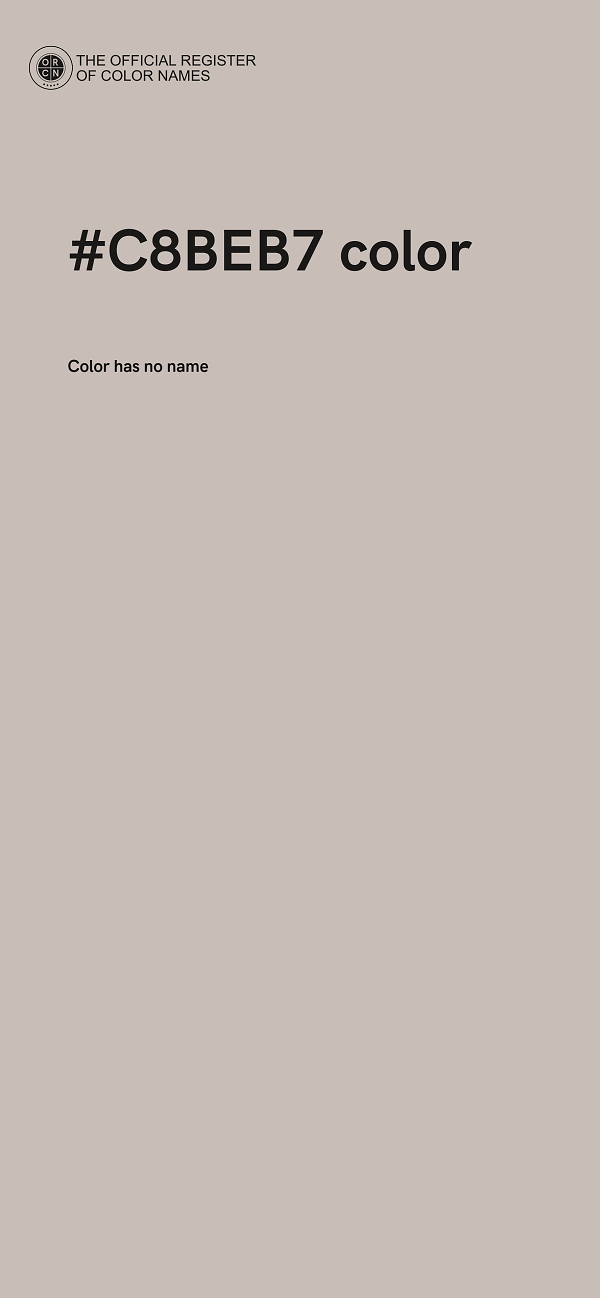 #C8BEB7 color image
