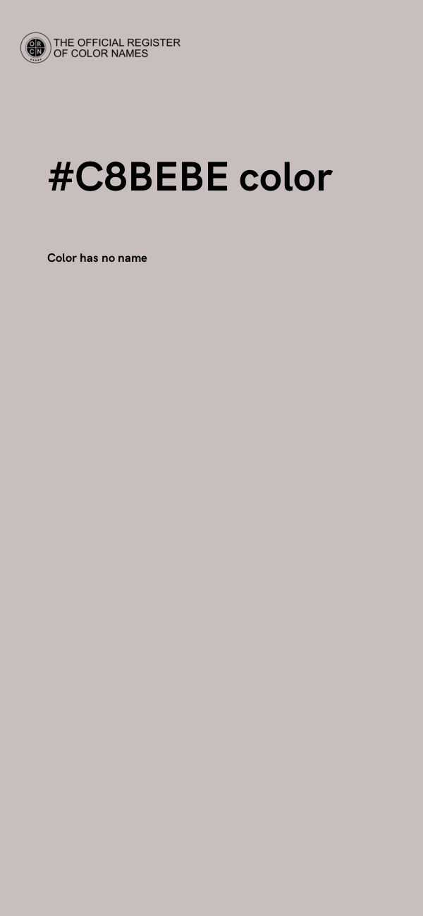 #C8BEBE color image