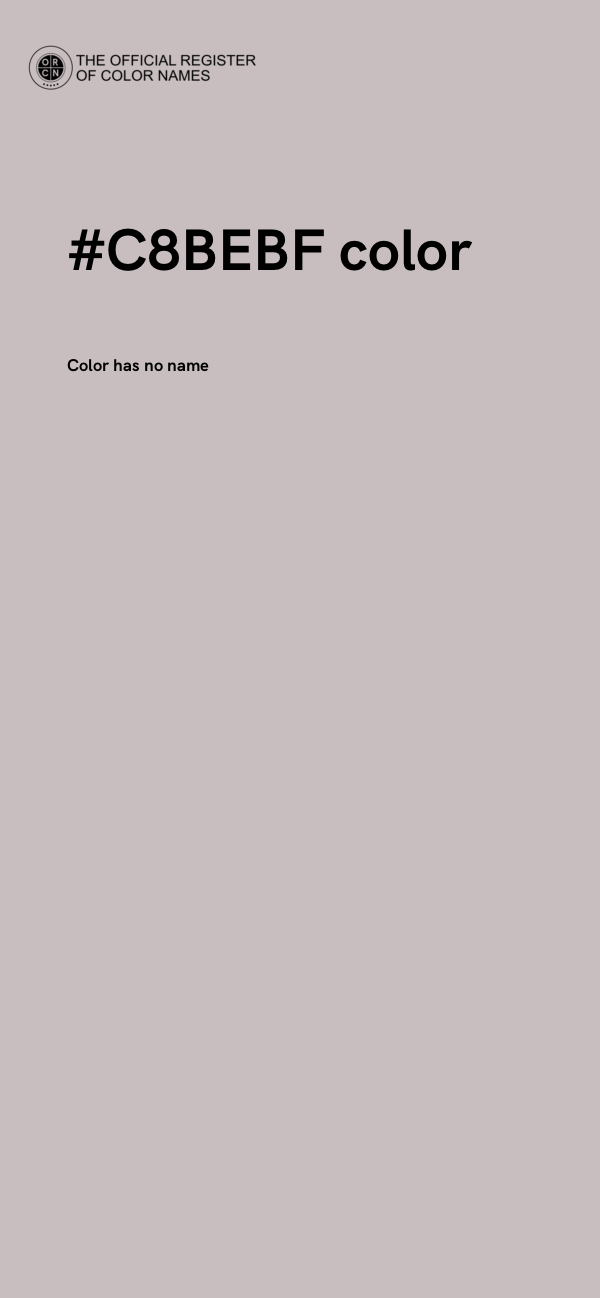 #C8BEBF color image