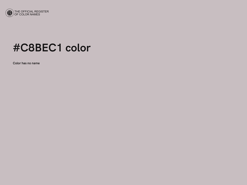 #C8BEC1 color image