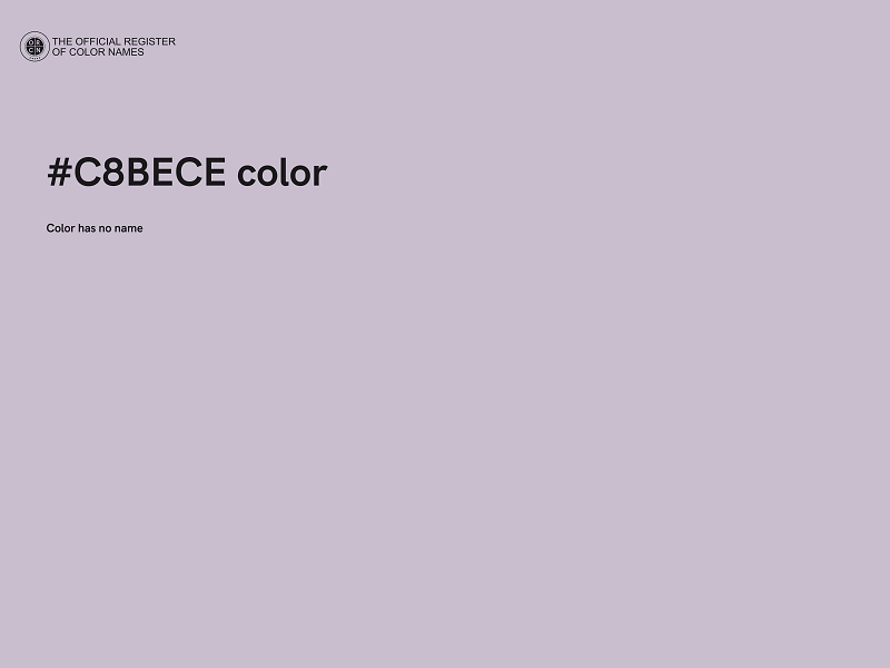 #C8BECE color image