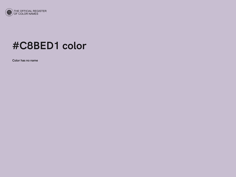 #C8BED1 color image