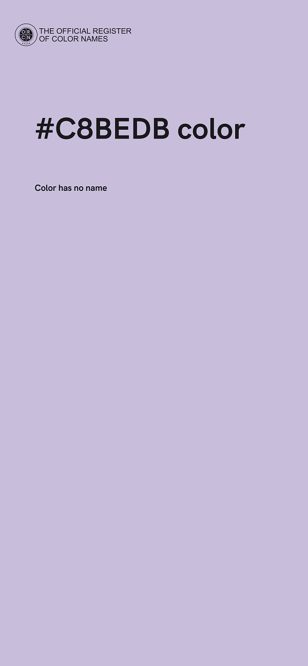 #C8BEDB color image