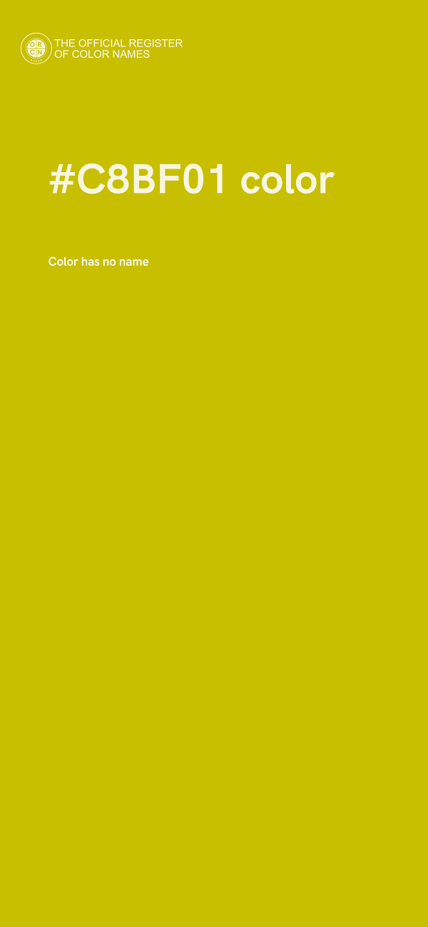 #C8BF01 color image