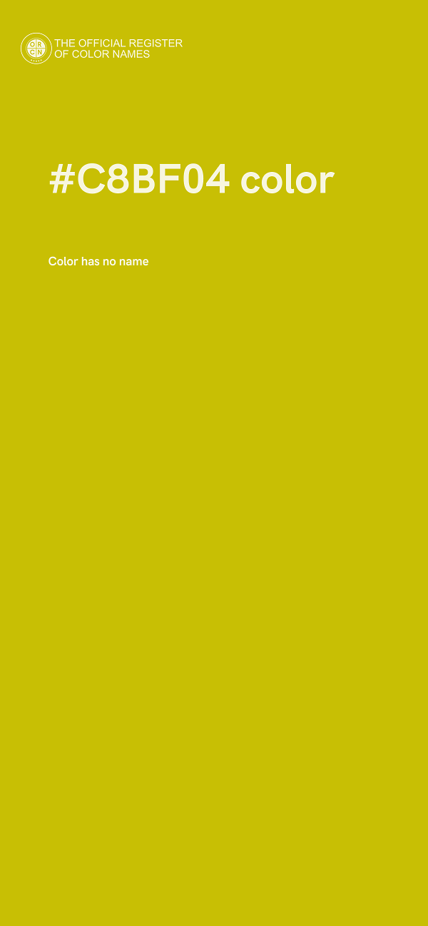 #C8BF04 color image