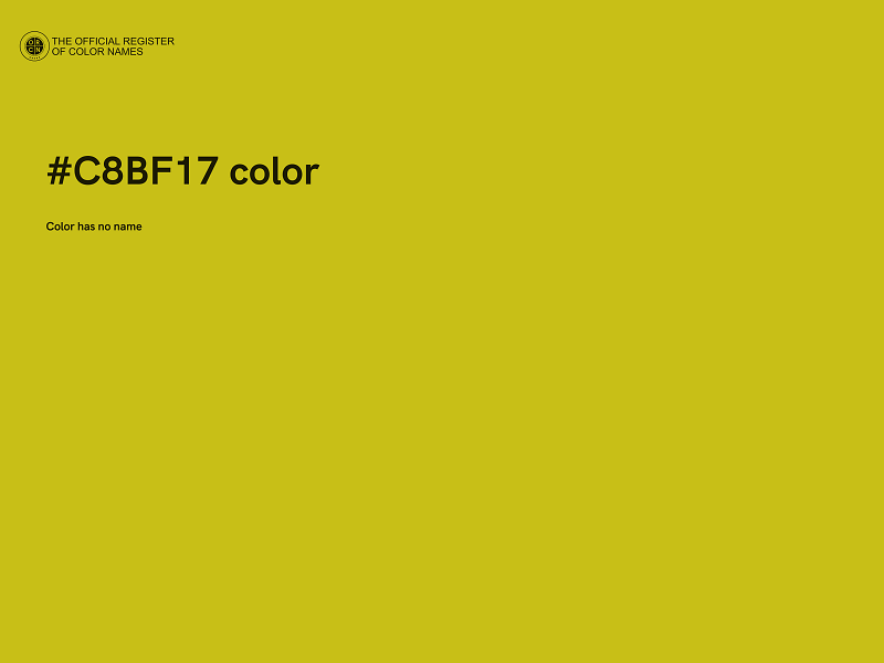 #C8BF17 color image