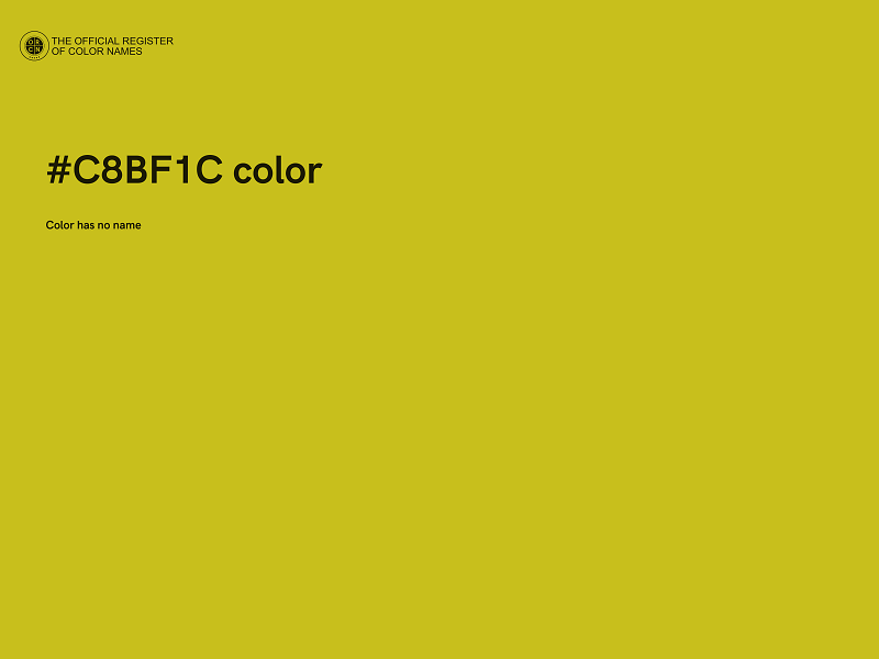 #C8BF1C color image