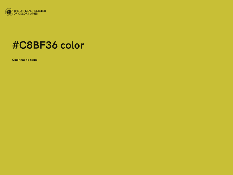 #C8BF36 color image