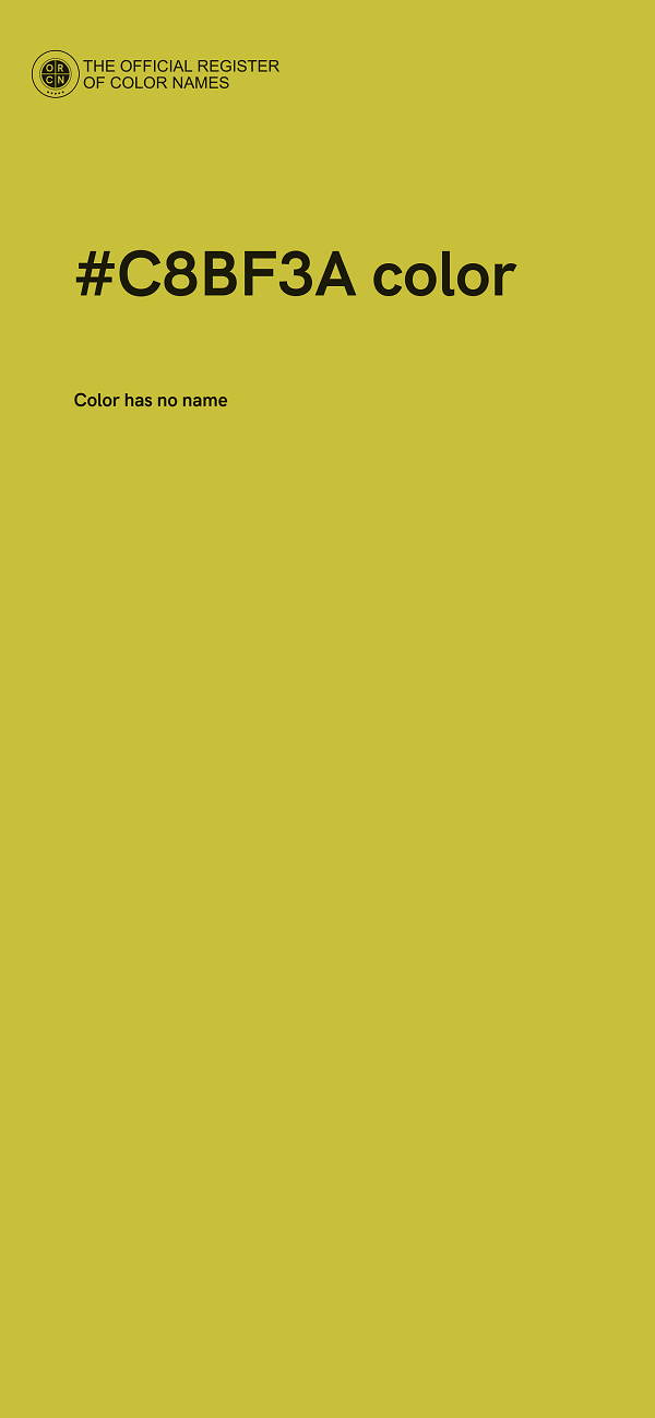 #C8BF3A color image