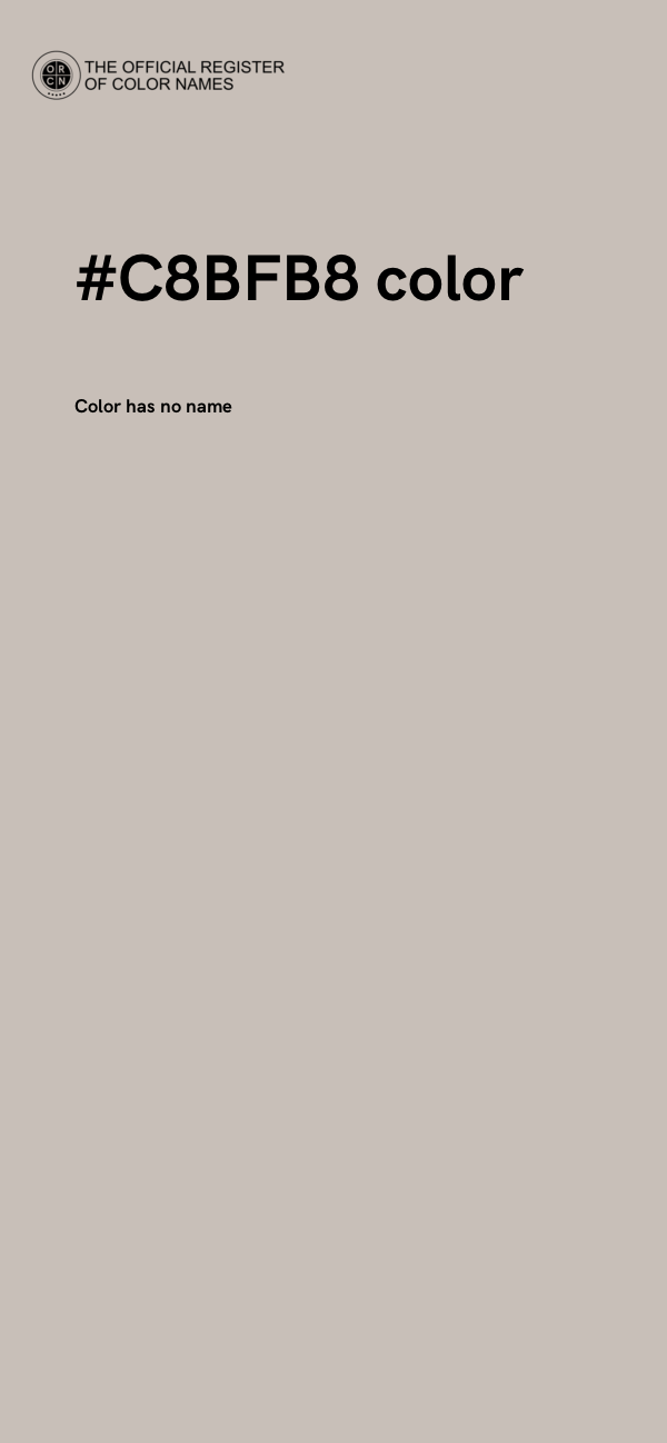 #C8BFB8 color image