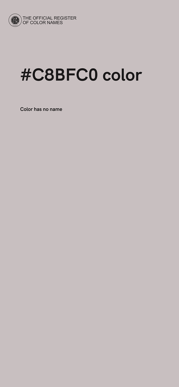 #C8BFC0 color image