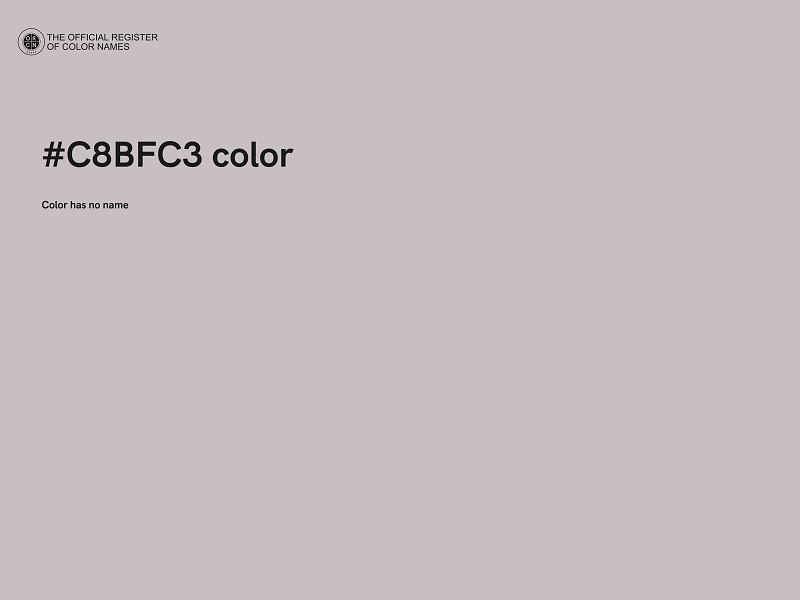 #C8BFC3 color image