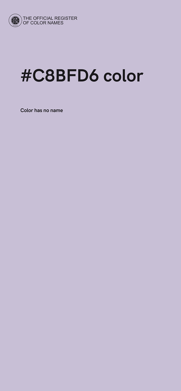 #C8BFD6 color image
