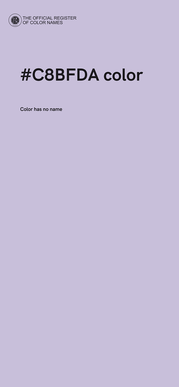 #C8BFDA color image