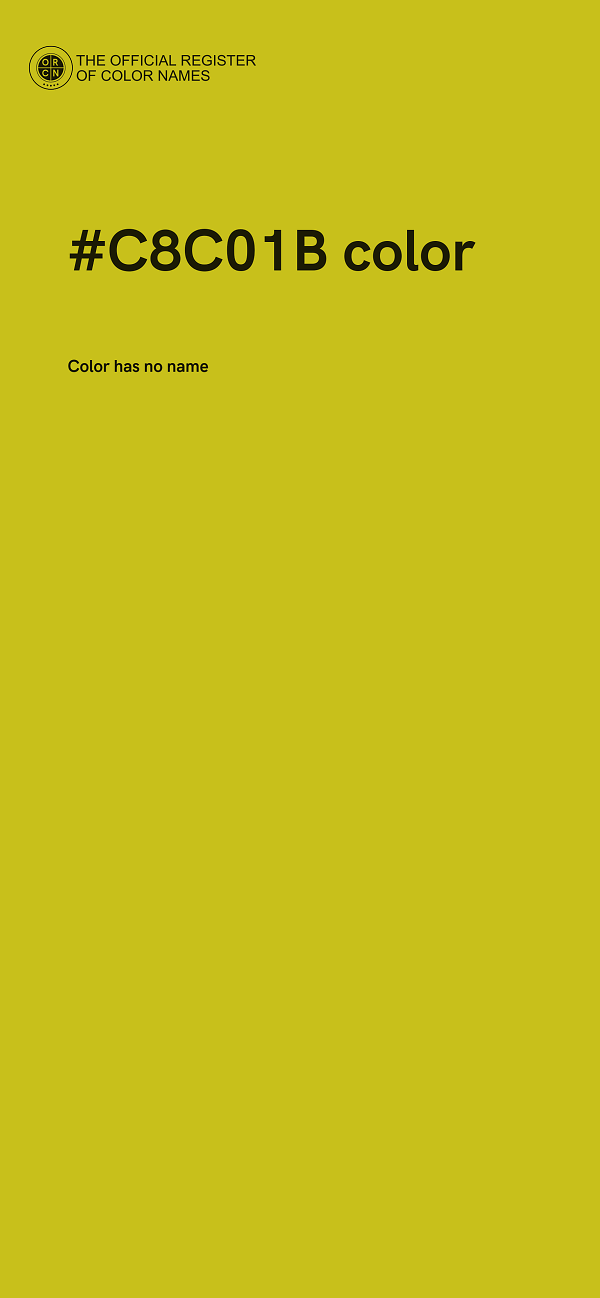#C8C01B color image