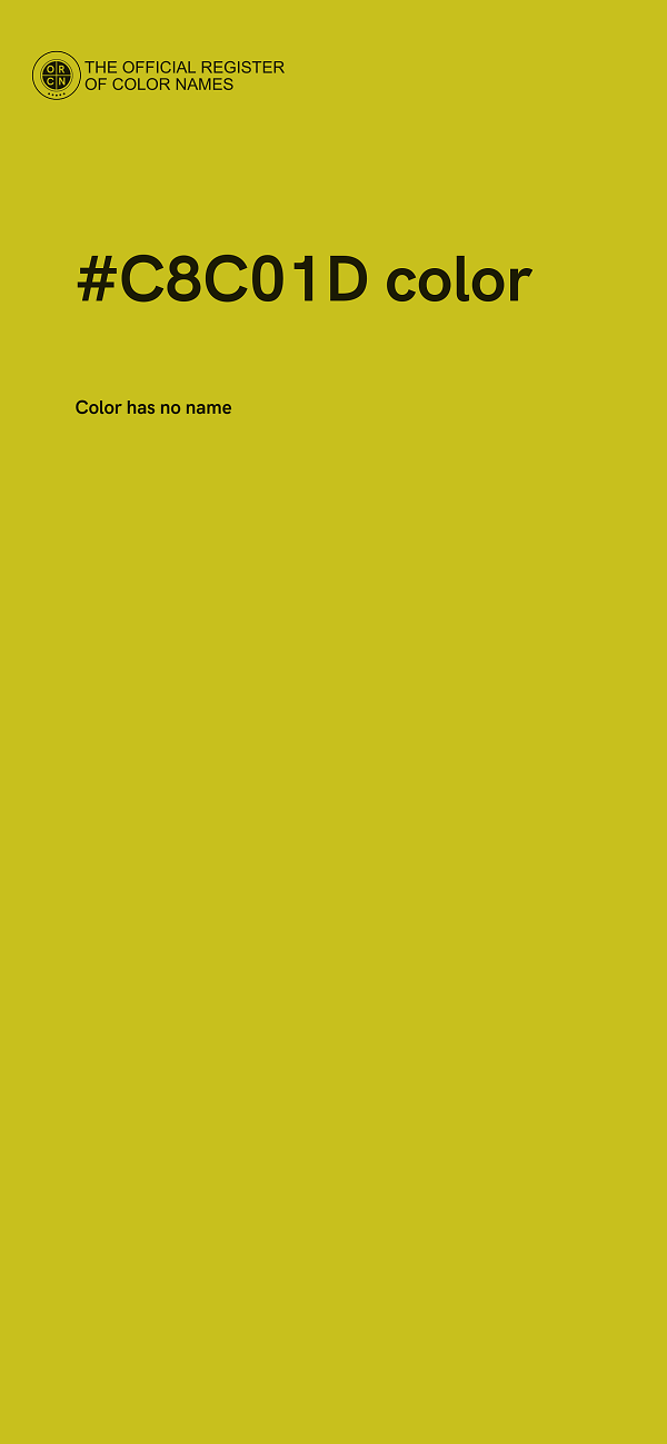 #C8C01D color image