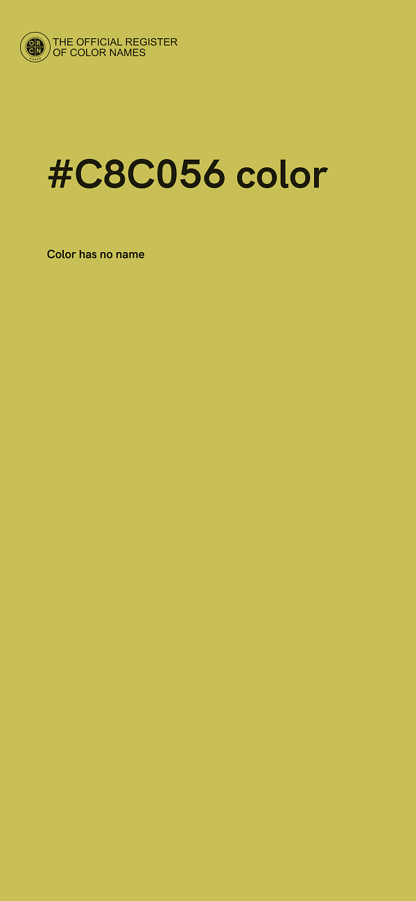 #C8C056 color image