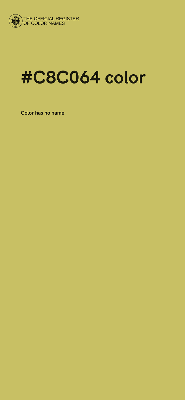 #C8C064 color image