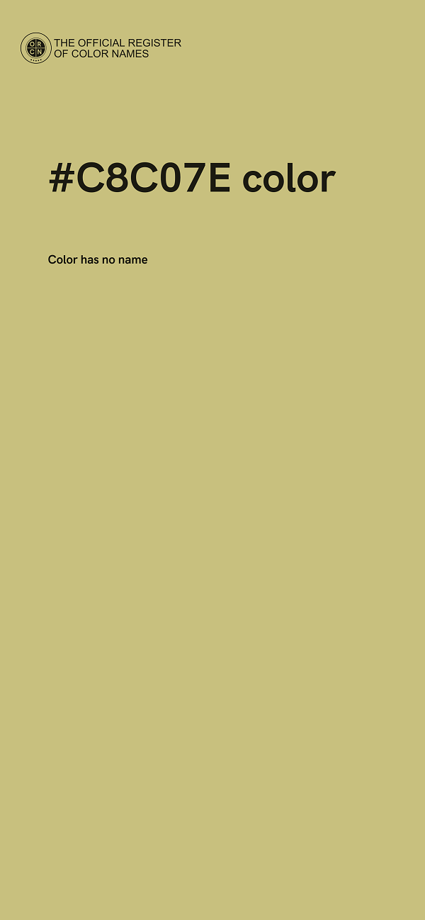 #C8C07E color image