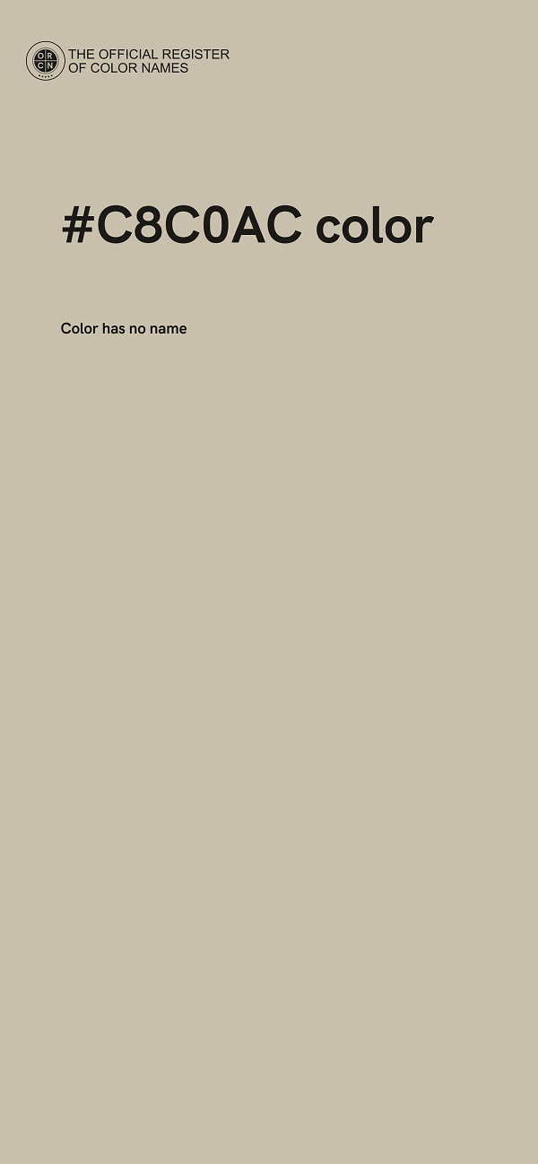 #C8C0AC color image