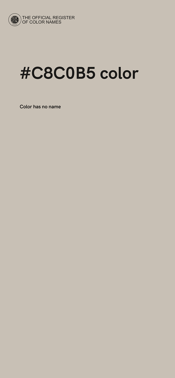 #C8C0B5 color image