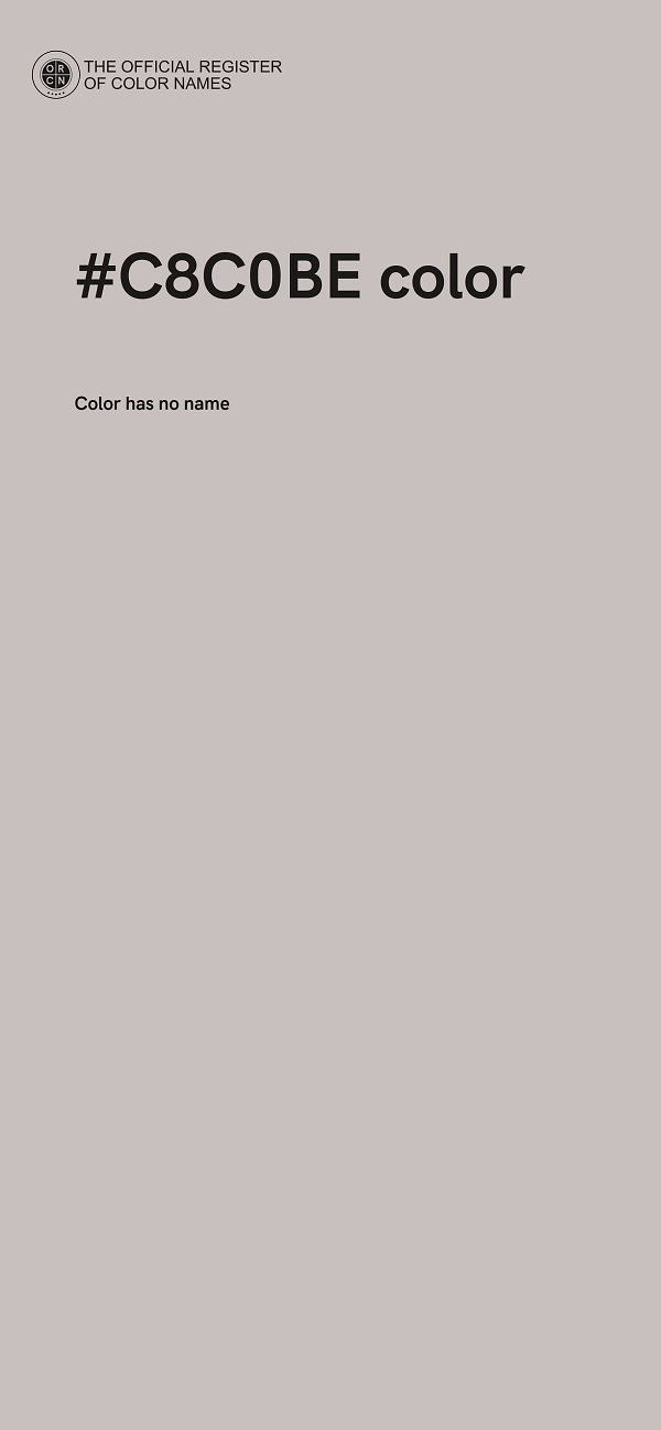 #C8C0BE color image