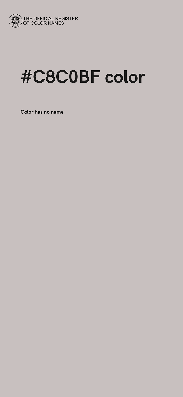 #C8C0BF color image