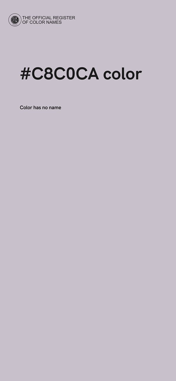 #C8C0CA color image