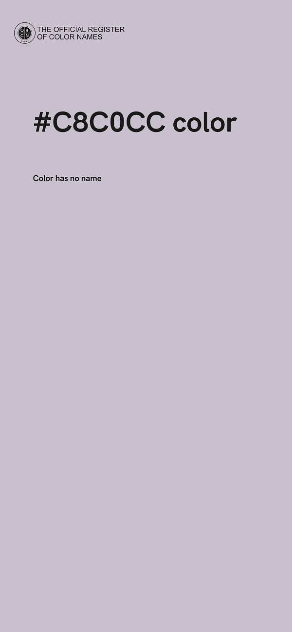 #C8C0CC color image