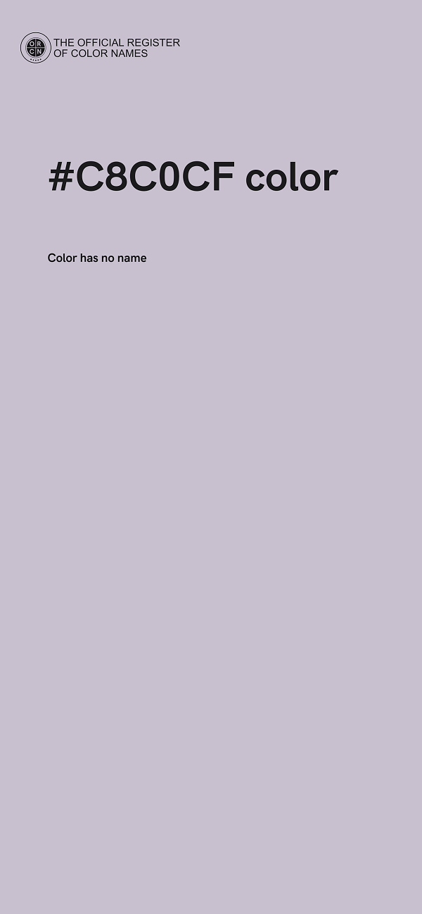 #C8C0CF color image
