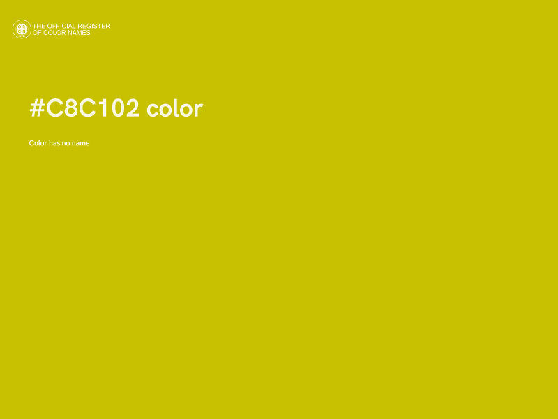 #C8C102 color image