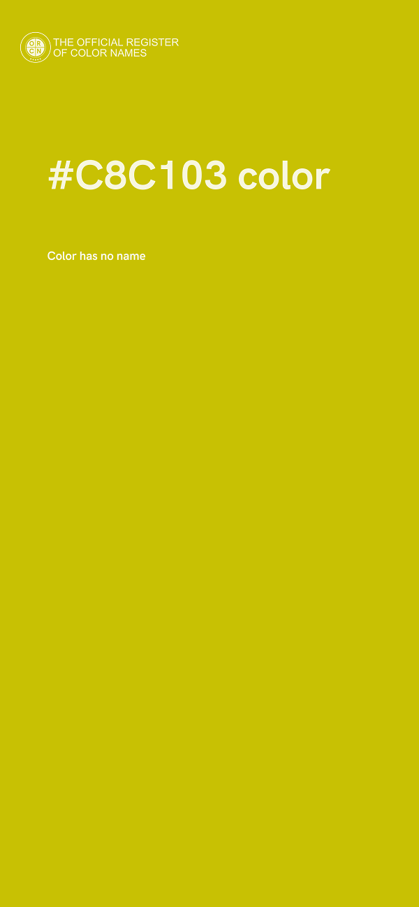 #C8C103 color image