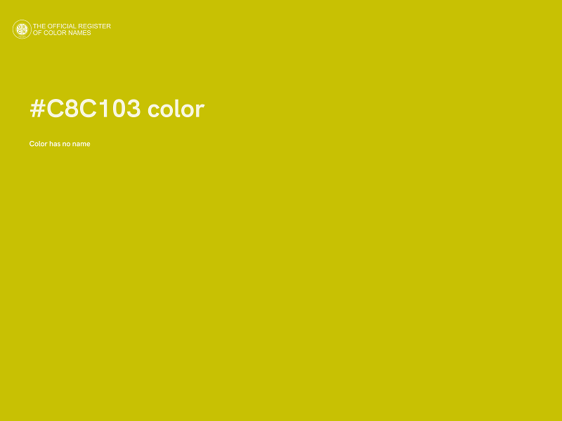 #C8C103 color image