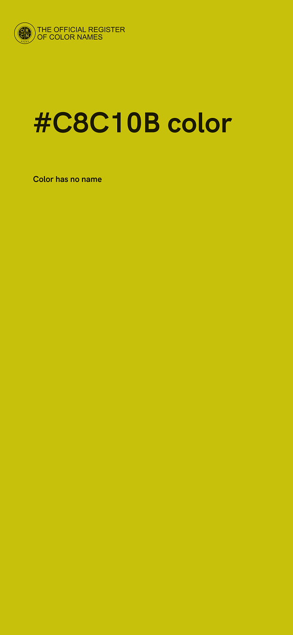 #C8C10B color image