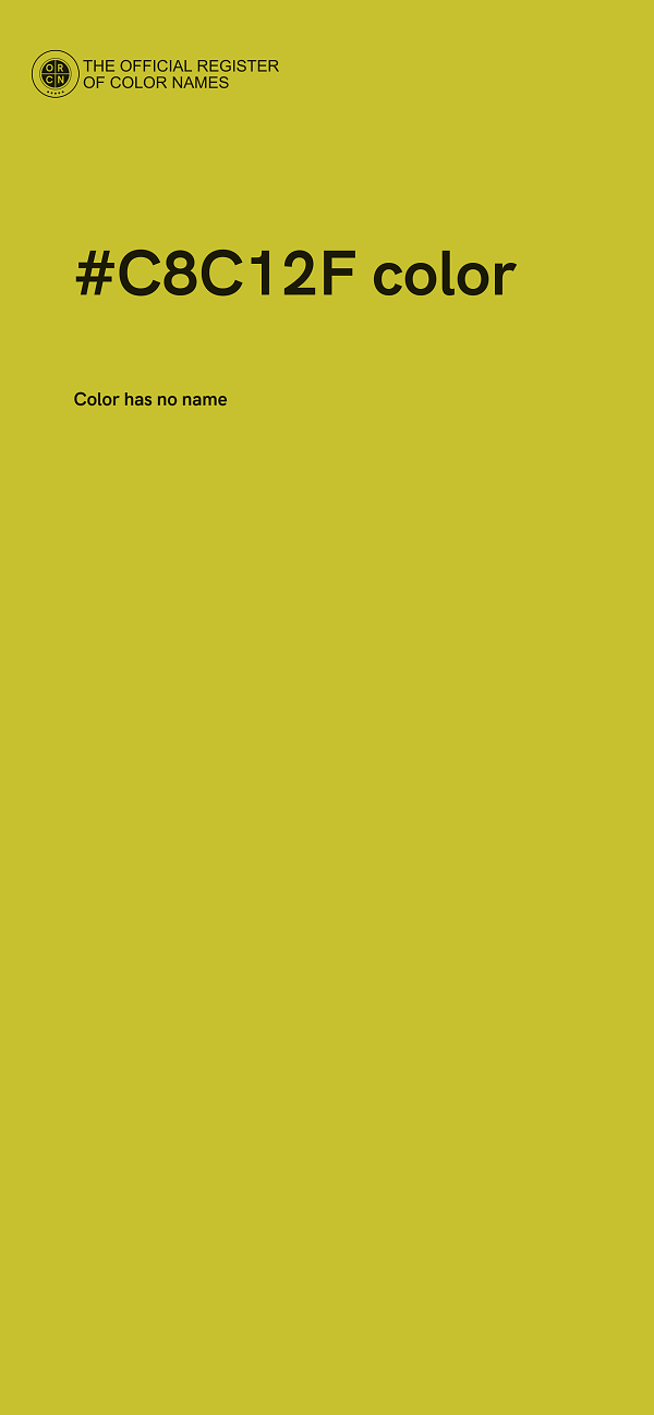 #C8C12F color image