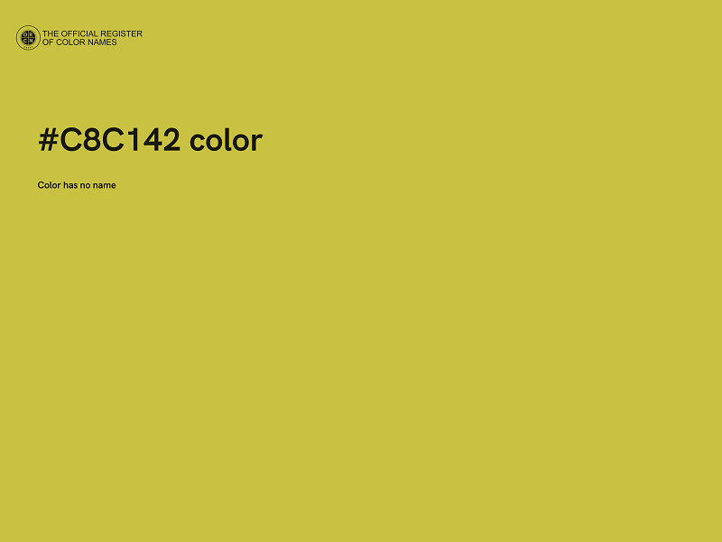 #C8C142 color image