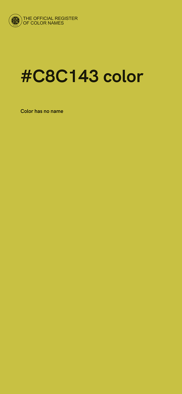 #C8C143 color image