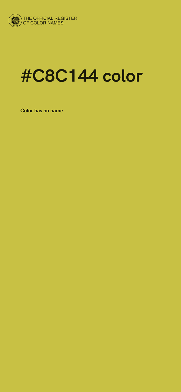 #C8C144 color image