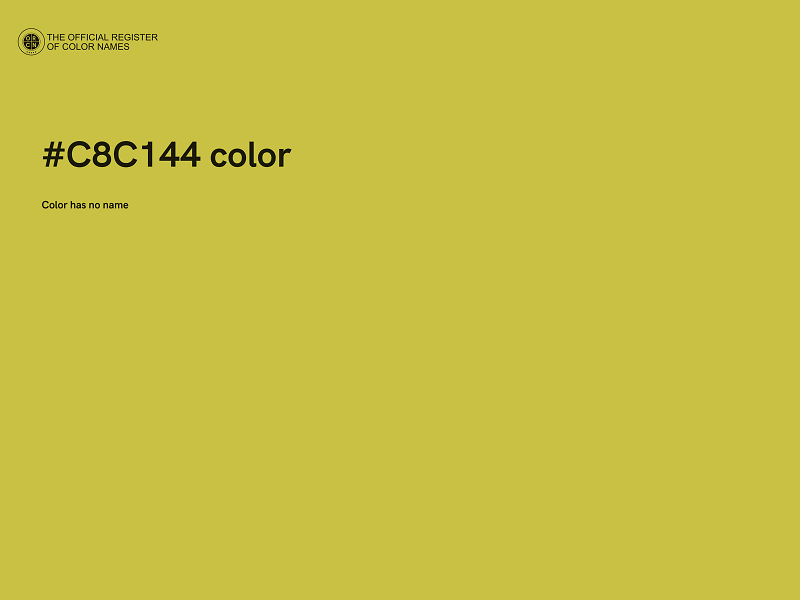 #C8C144 color image