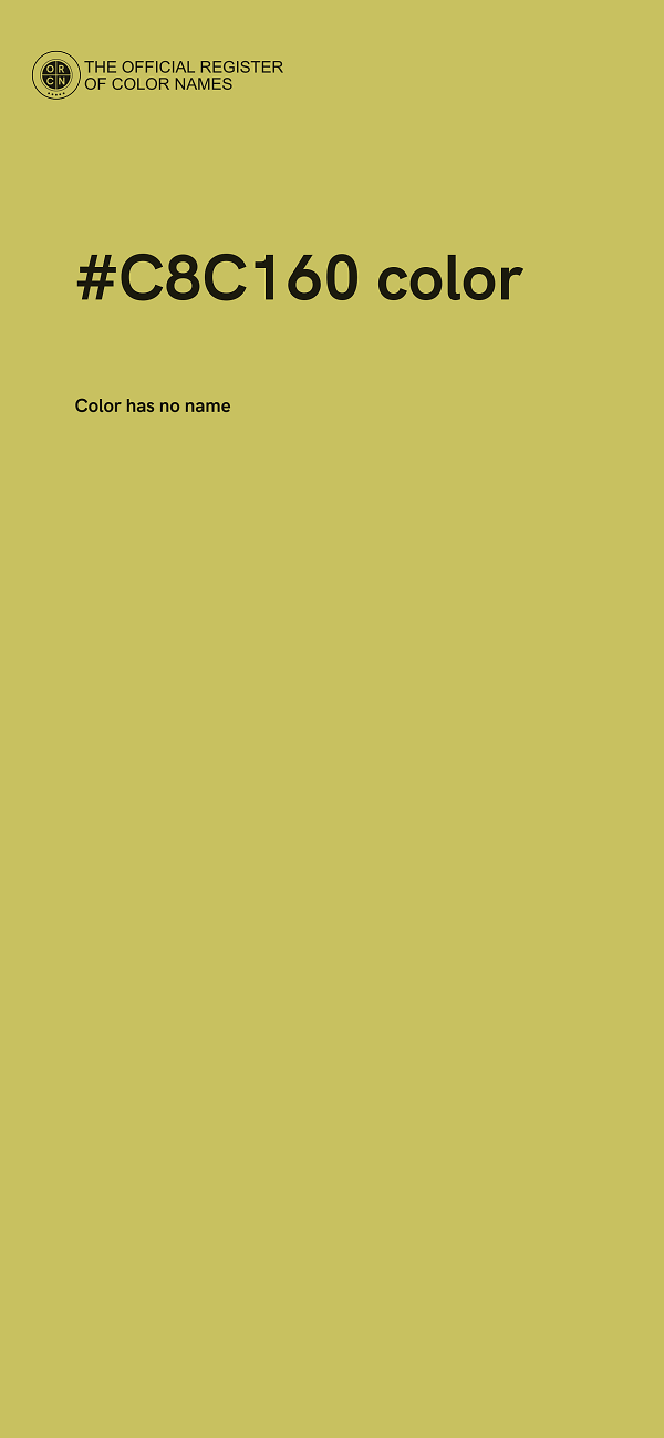 #C8C160 color image