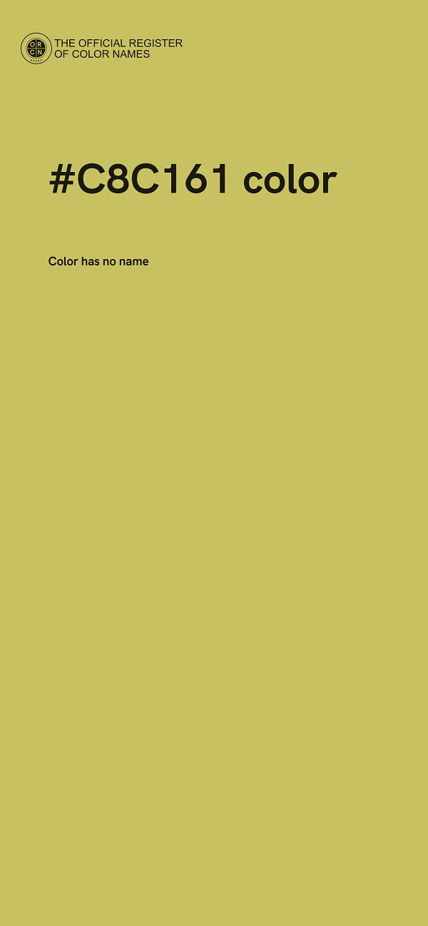 #C8C161 color image