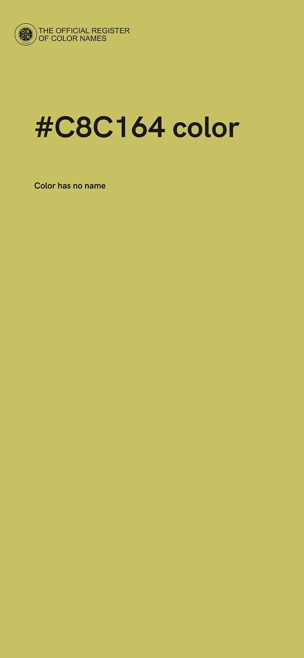 #C8C164 color image