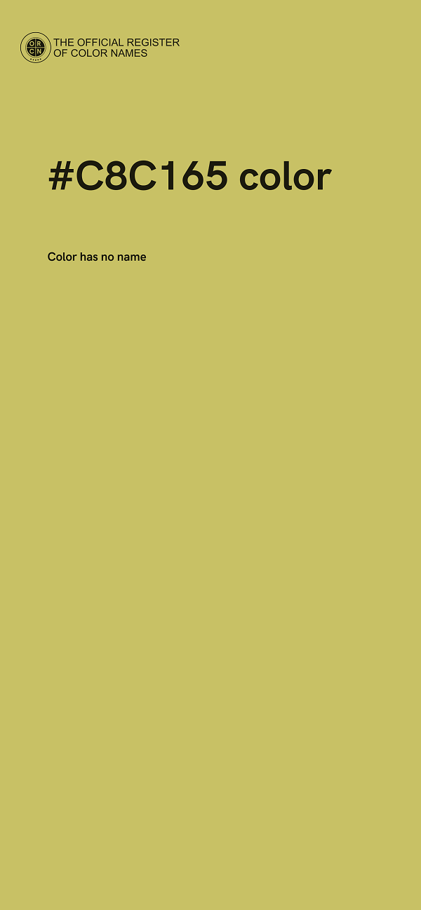 #C8C165 color image