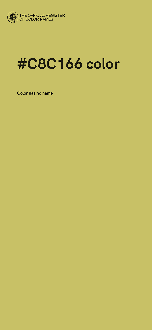 #C8C166 color image