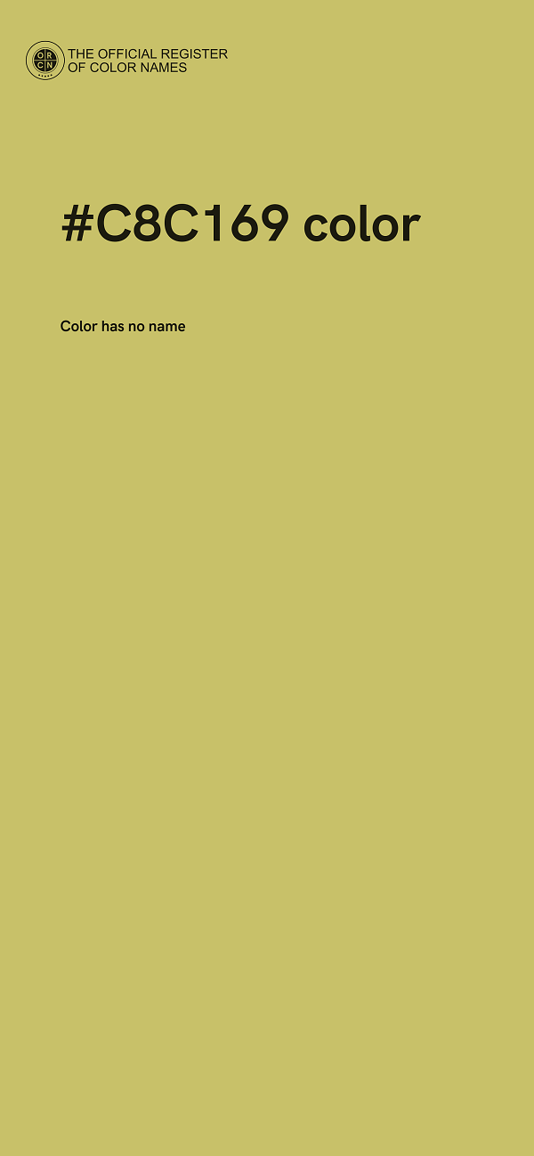#C8C169 color image