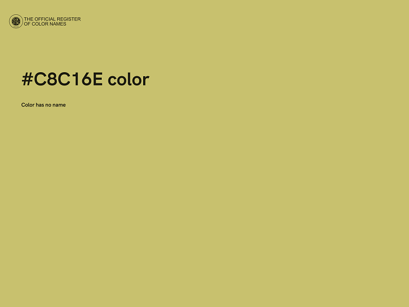 #C8C16E color image